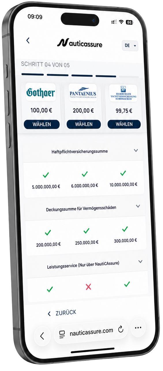 NauticAssure app mockup